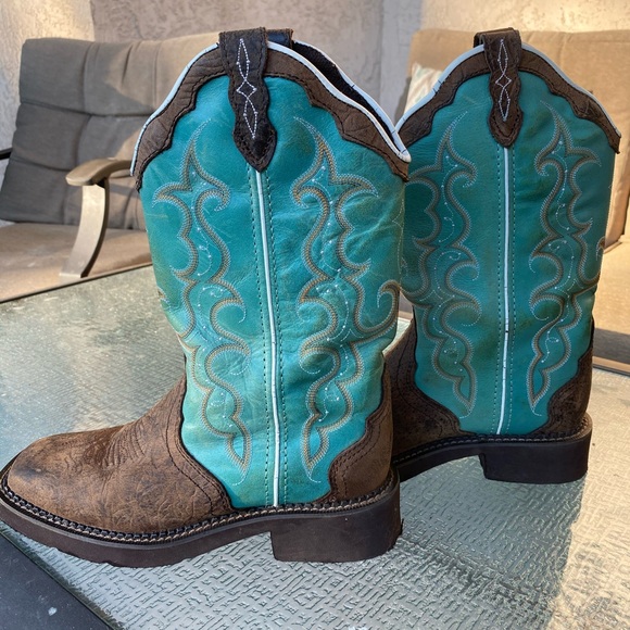 Justin Boots Shoes - Justin Boots Raya Turquoise